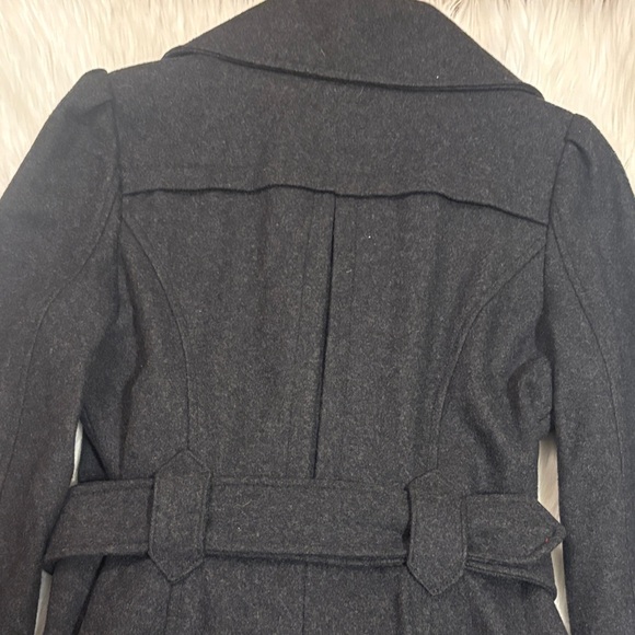 Guess Belted Wool Coat, Size Small, 2012 Collection - Picture 11 of 14